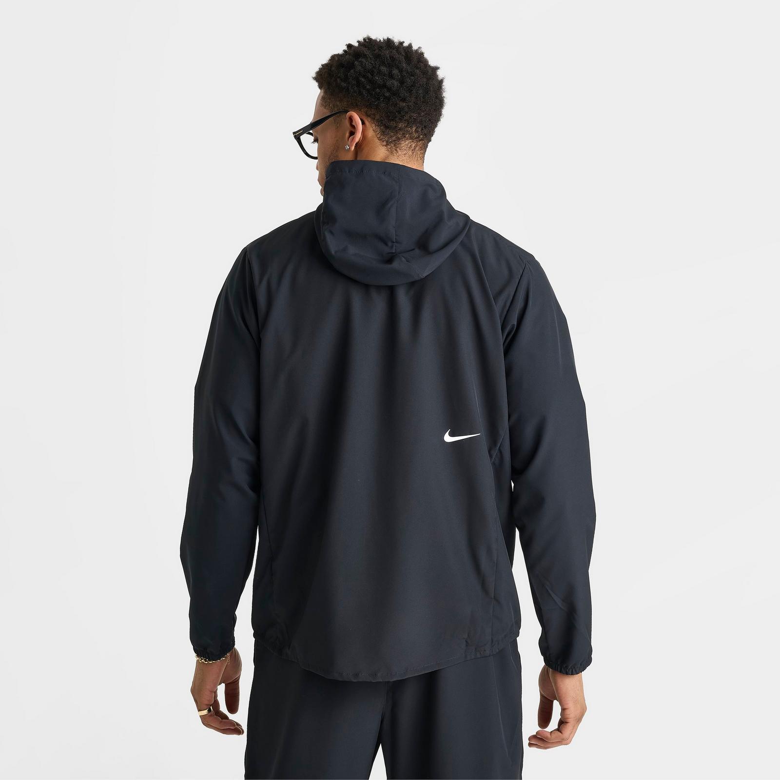 Men's Nike Dri-FIT Form Graphic Full-Zip Jacket - Black/Dark Smoke Grey