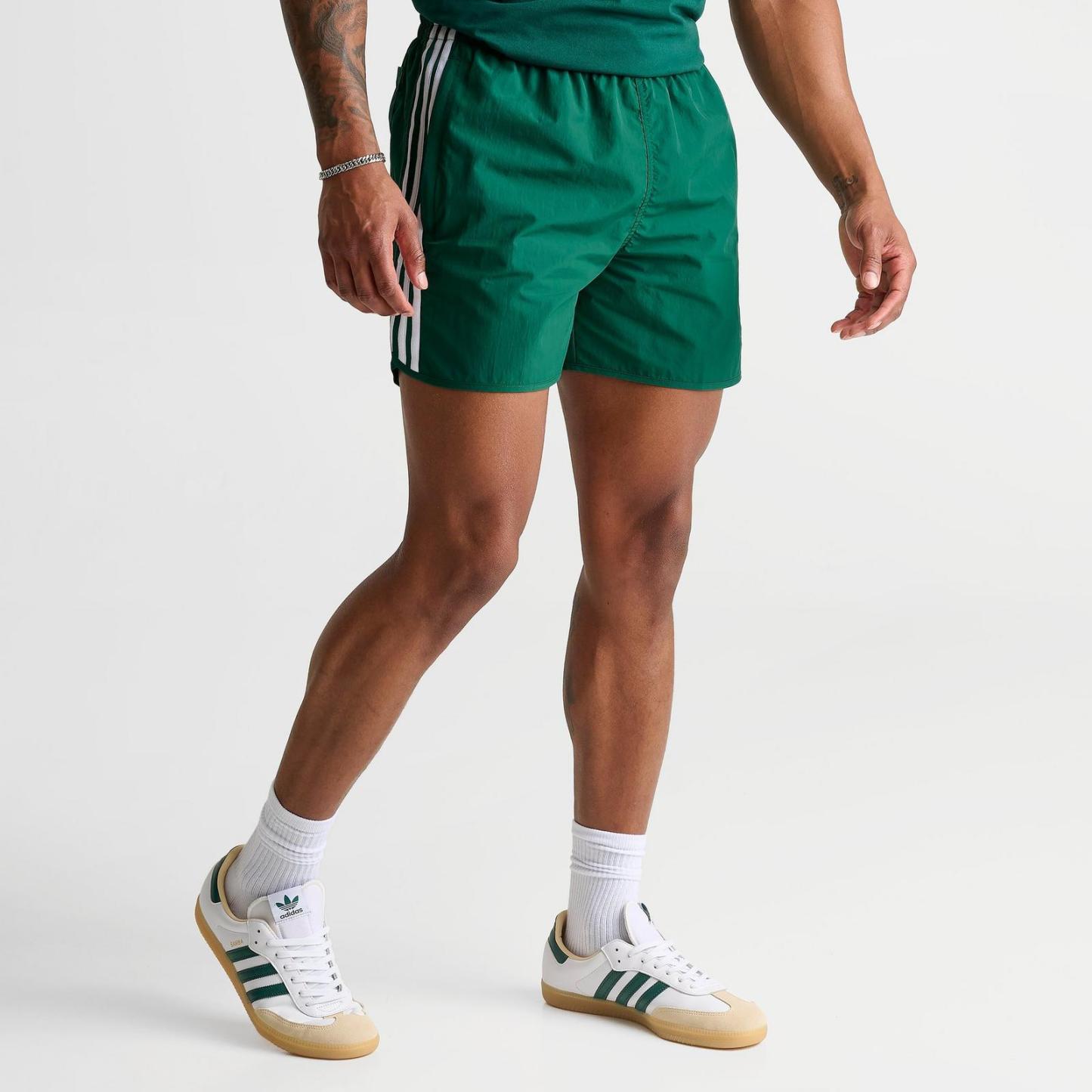 Men's adidas Originals adicolor Sprinter Shorts - Collegiate Green/White - view 3