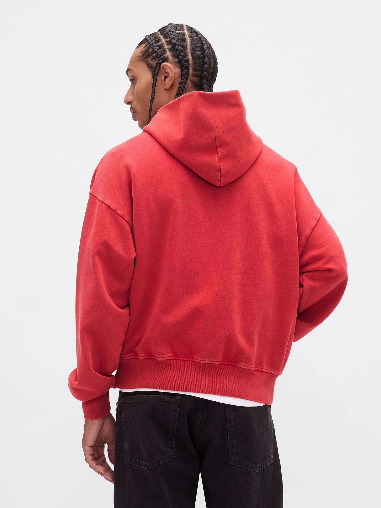 Adult Heavyweight Oversized Hoodie - MODERN RED