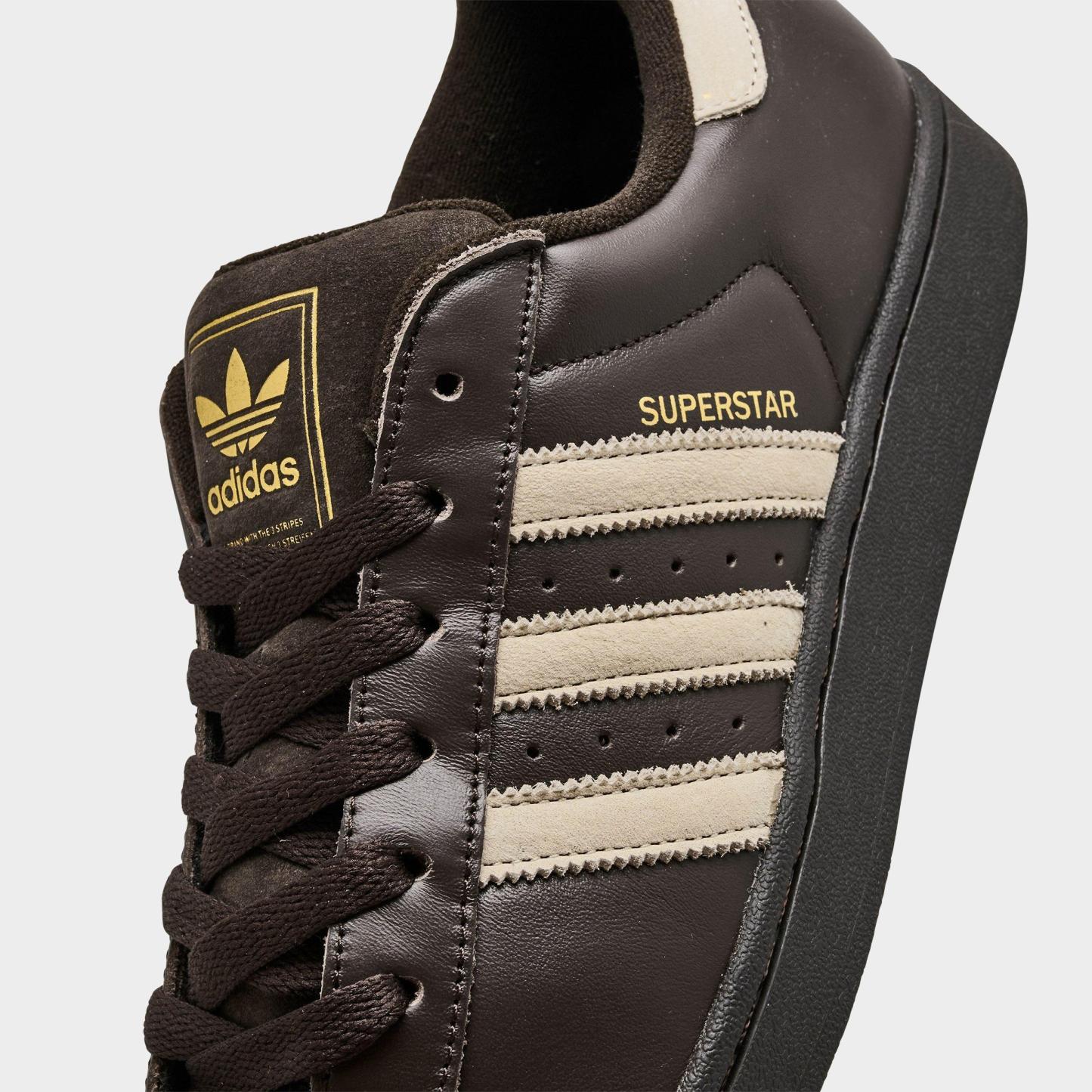 Men's adidas Originals Superstar II Casual Shoes - Part 1 - Aurora Coffee/Khaki/Khaki - Detail shot