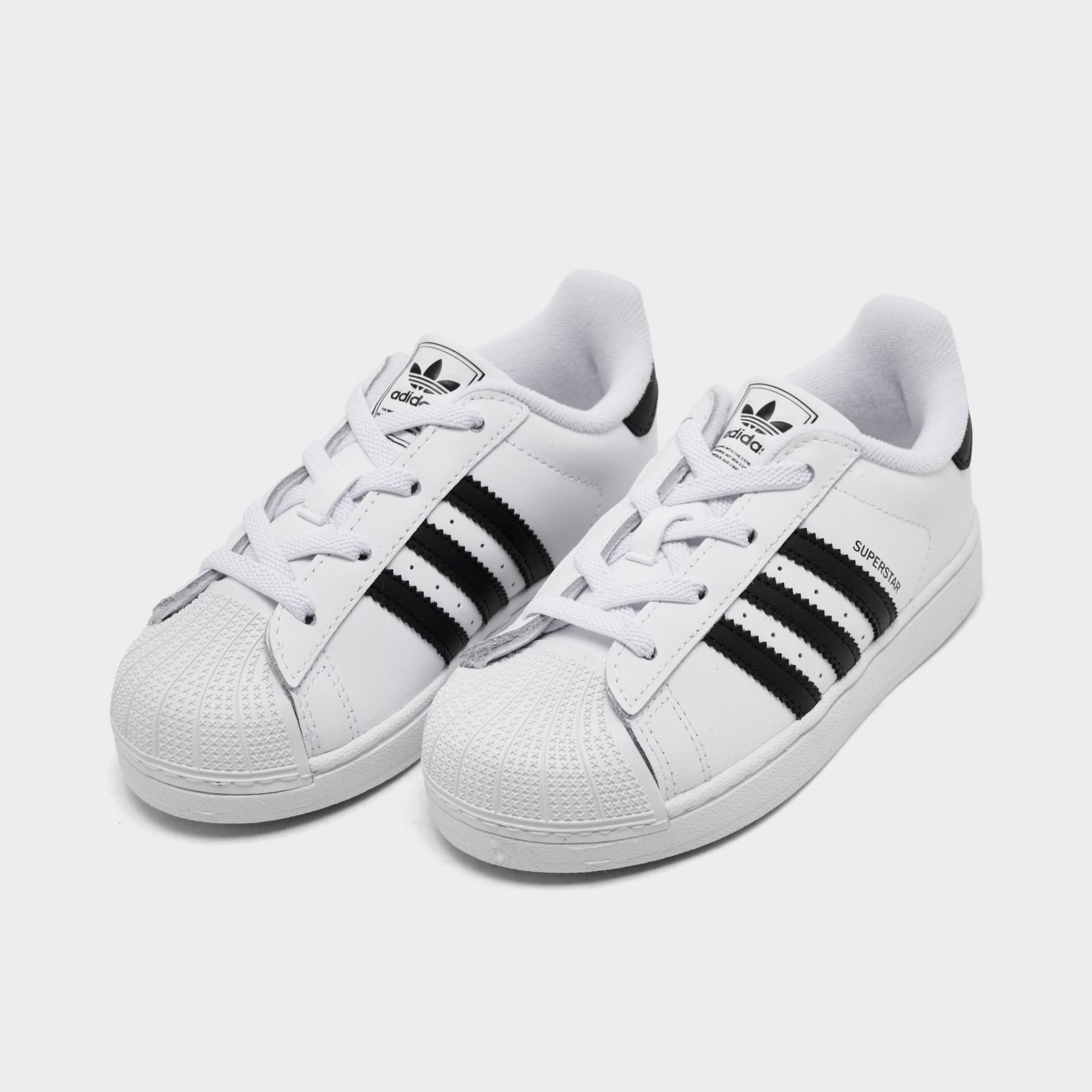 Kids' Toddler adidas Originals Superstar Casual Shoes - White/Black/White - view 2