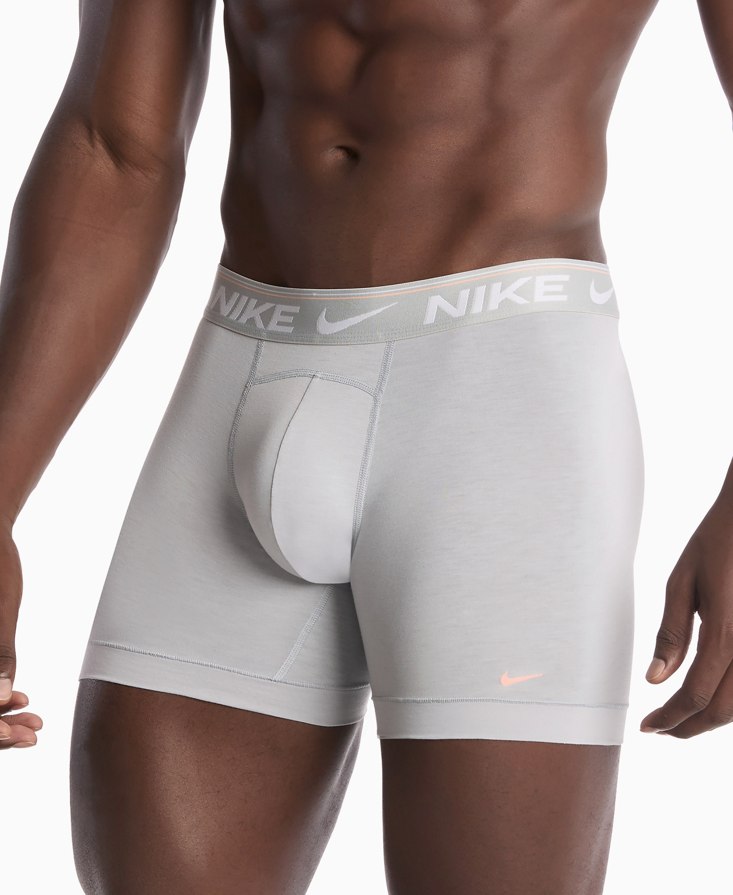 Nike Men's Dri-FIT Ultra Comfort Boxer Briefs, 3-Pack - Wolf Gray/ Blue Crystal/ Black