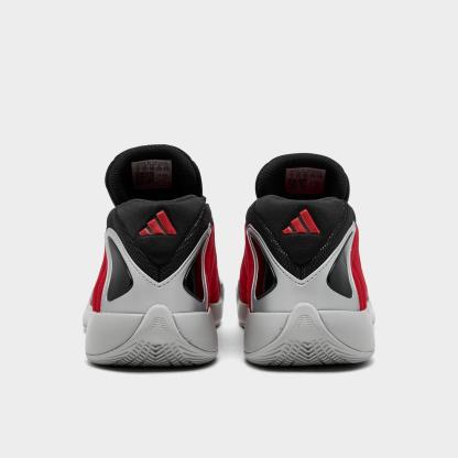Little Kids' adidas Anthony Edwards 2 Basketball Shoes - Silver Metallic/Pure Ruby/Core Black - view 4