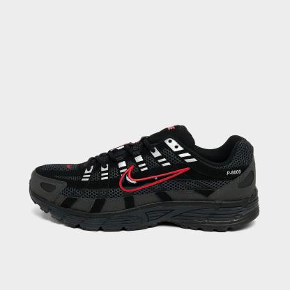 Men's Nithtke P-6000 Casual Shoes - Part 3 - Dark Smoke Grey/Black/Metallic Silver - Left shoe facing left. Outside of the shoe.