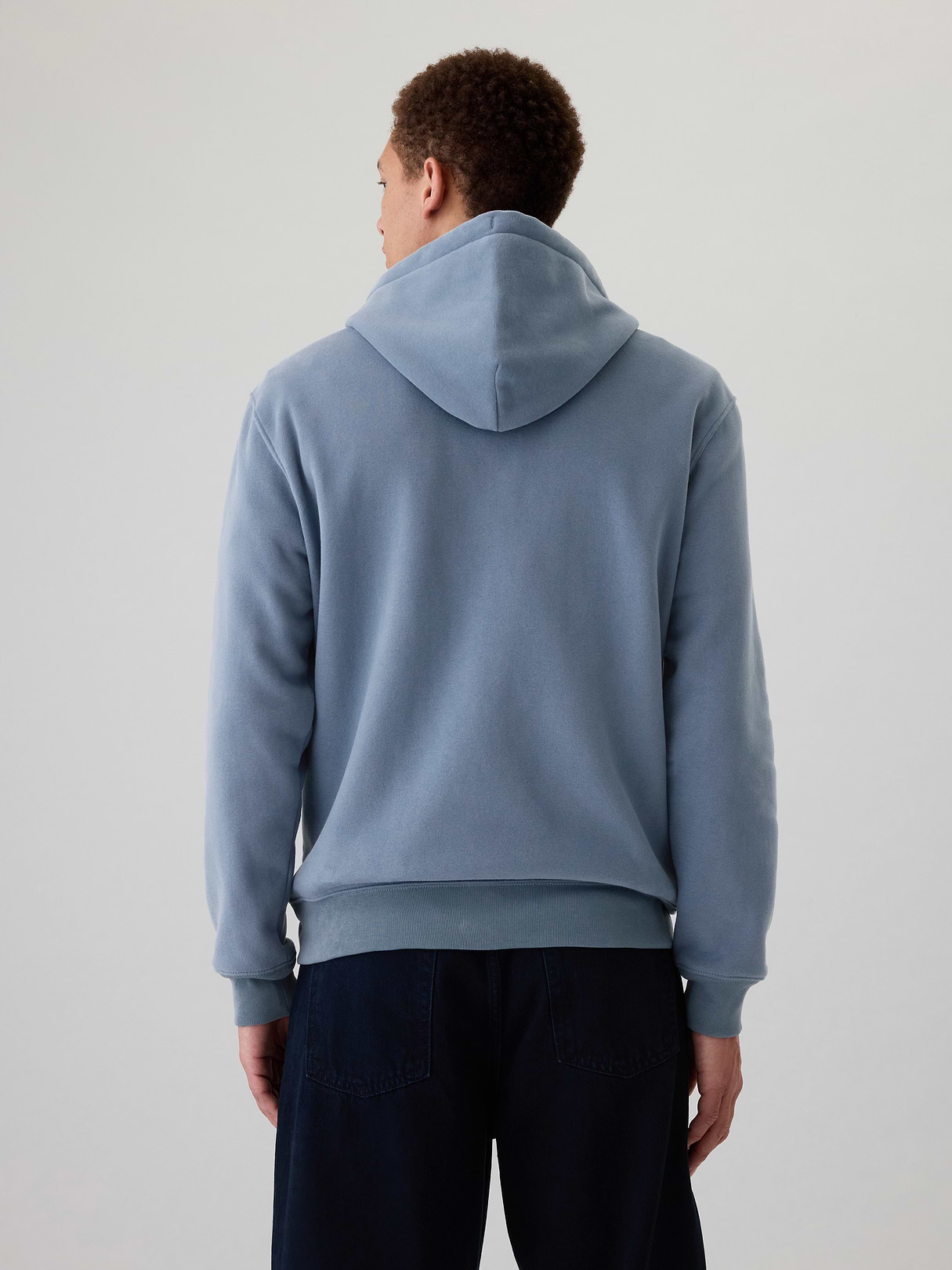 Adult VintageSoft Arch Logo Zip Hoodie - bainbridge blue