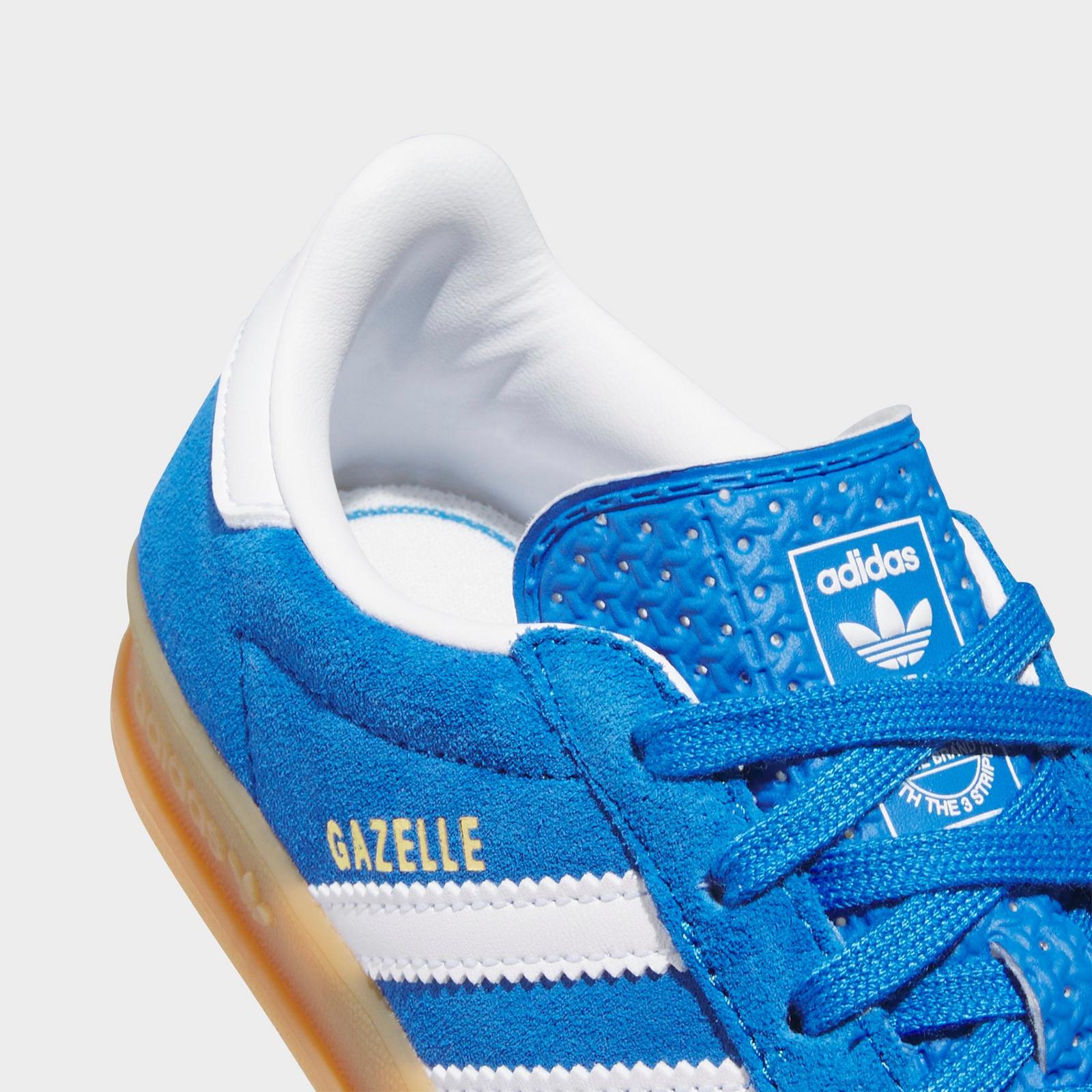 Little Kids' adidas Originals Gazelle Indoor Casual Shoes - Blue Bird/Cloud White/Gum - view 3