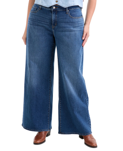 Levi's Women's 318 Shaping Stellar-Stretch Wide-Leg Jeans - Clever Girl