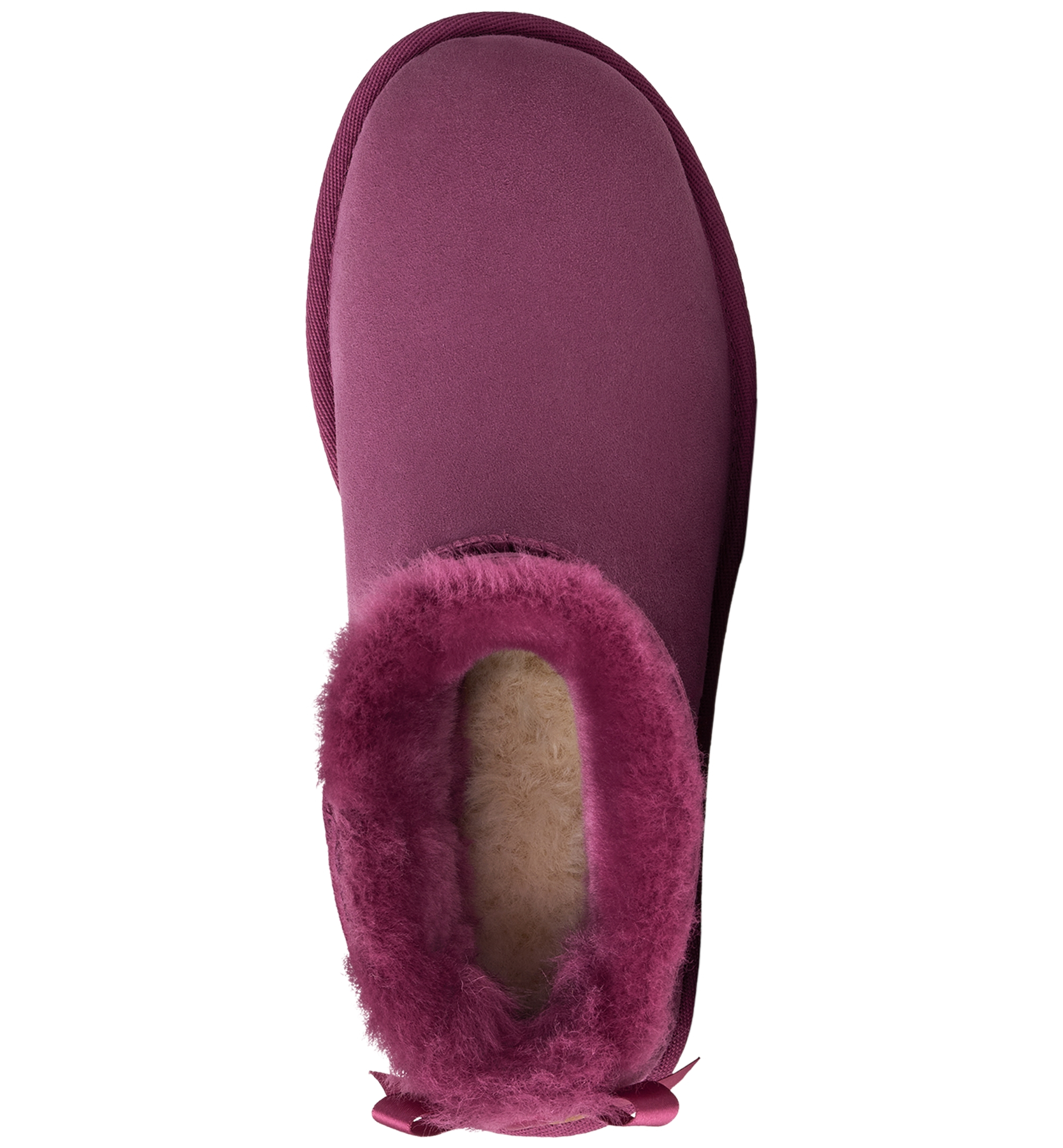 UGG® Women's Ultra Mini Bailey Bow Round Toe Booties - Dark Winterberry