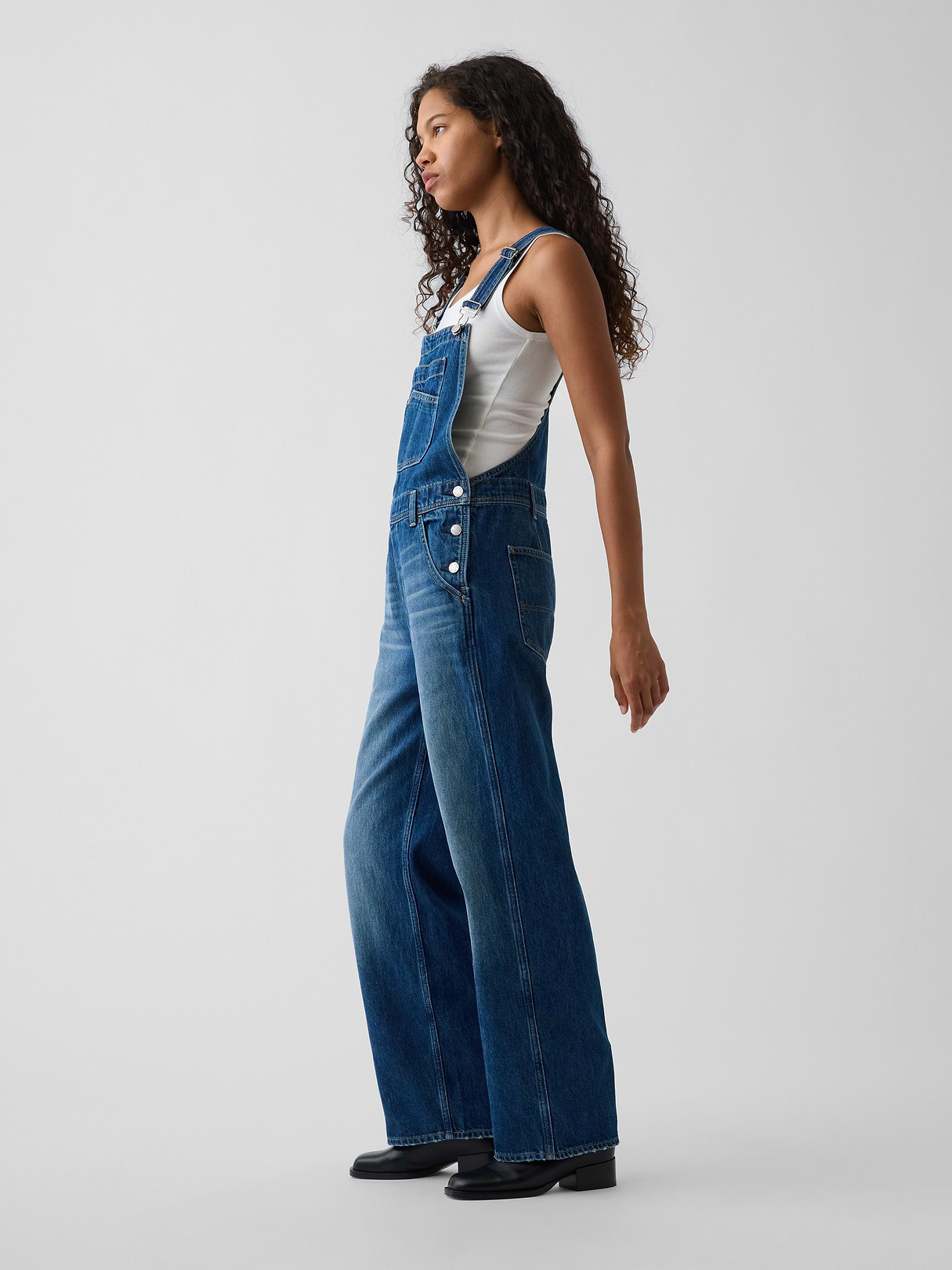 Loose Overalls - Medium wash