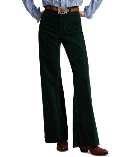 Polo Ralph Lauren Women's Beaton Corduroy Flared Pants - Green