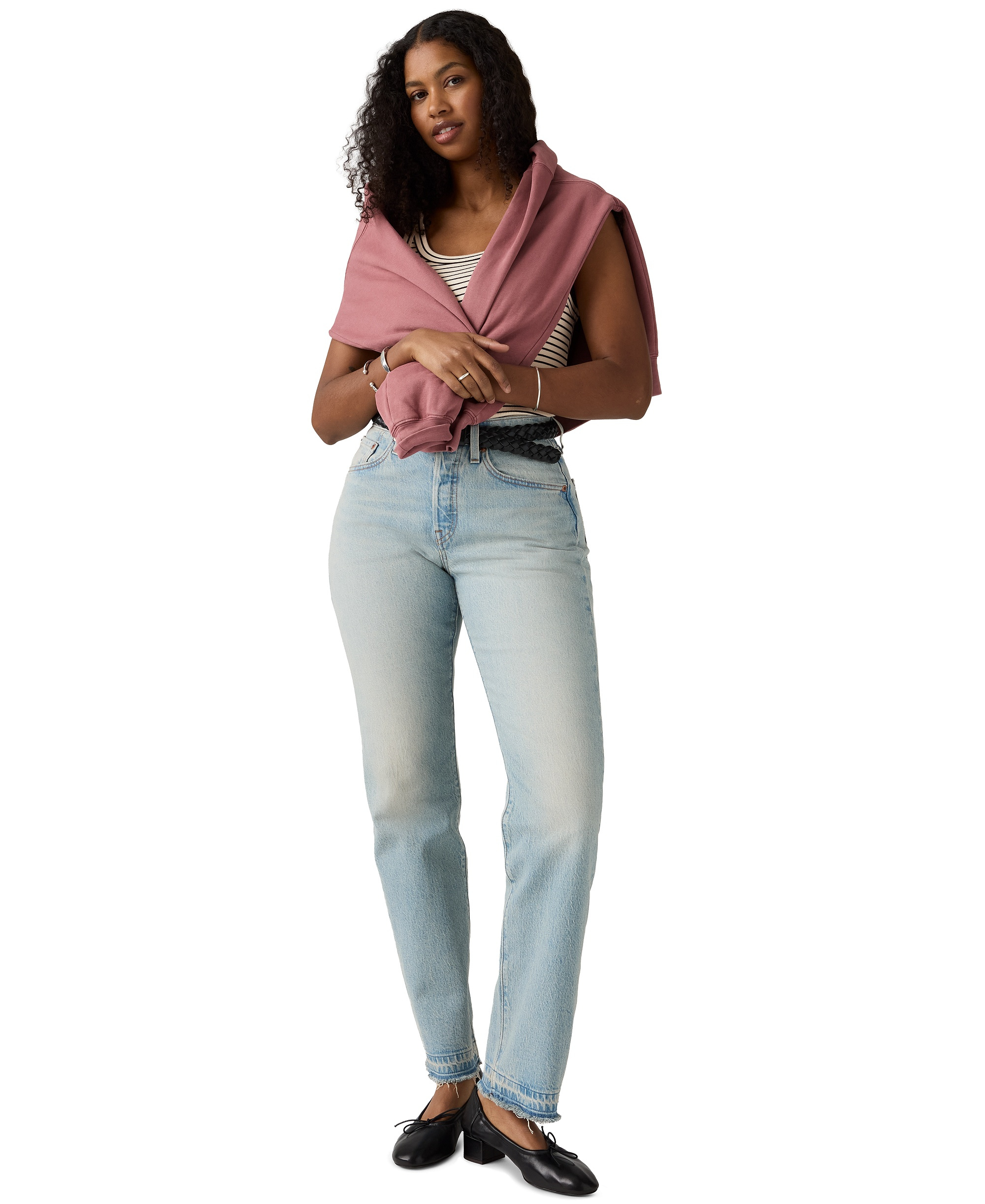 Levi's Women's 501 Curve High-Rise Straight-Leg Jeans - Yours And Mine