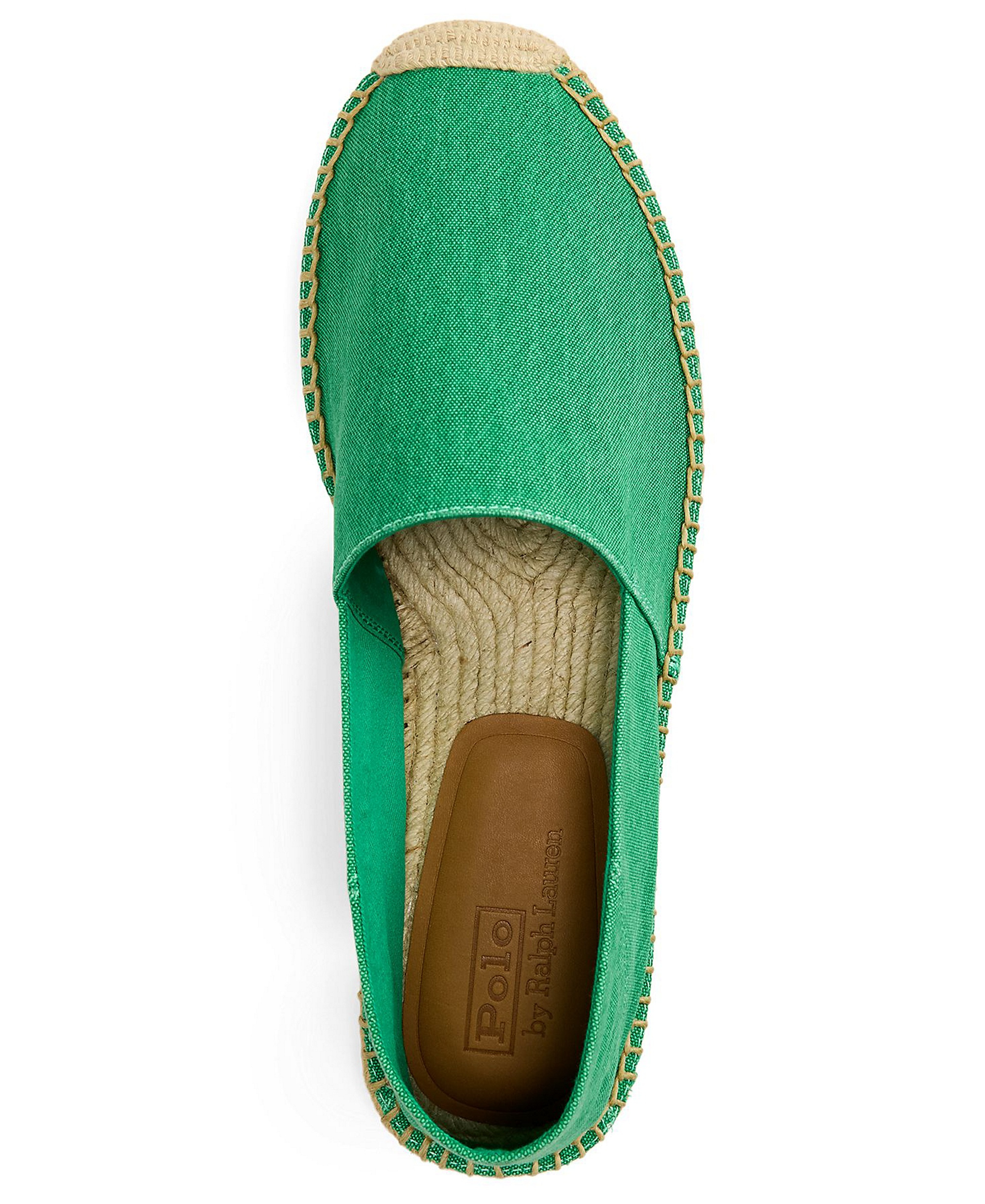 Polo Ralph Lauren Men's Cevio Washed Canvas Collapsible Heel Espadrilles - Green