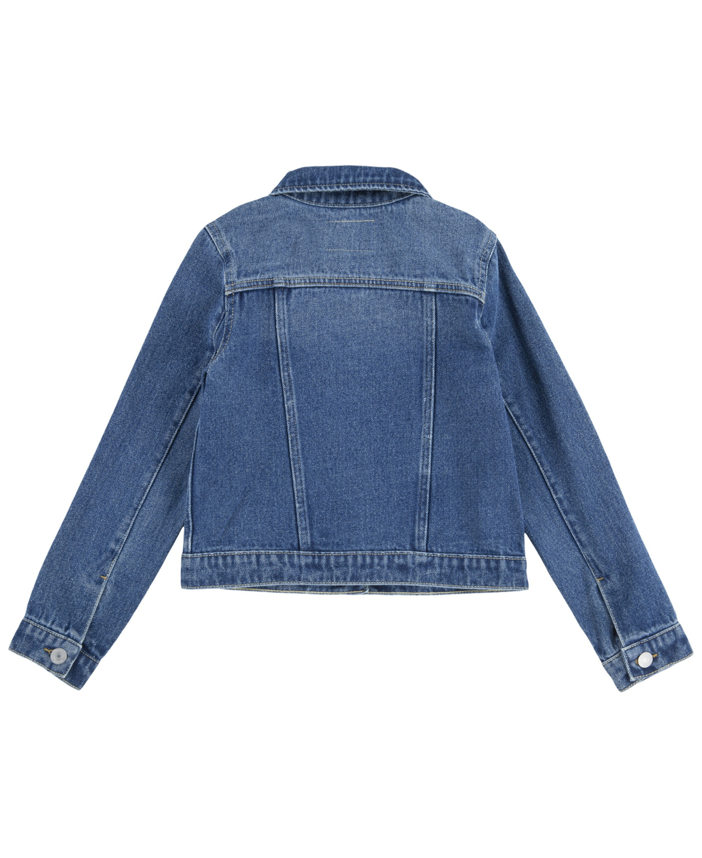 Levi's Big Girls Stylish Collared Denim Trucker Jacket - Med Blue