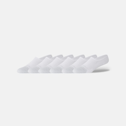 New Balance Active Invisible No Show Socks 6 Pack, LAS65211WT