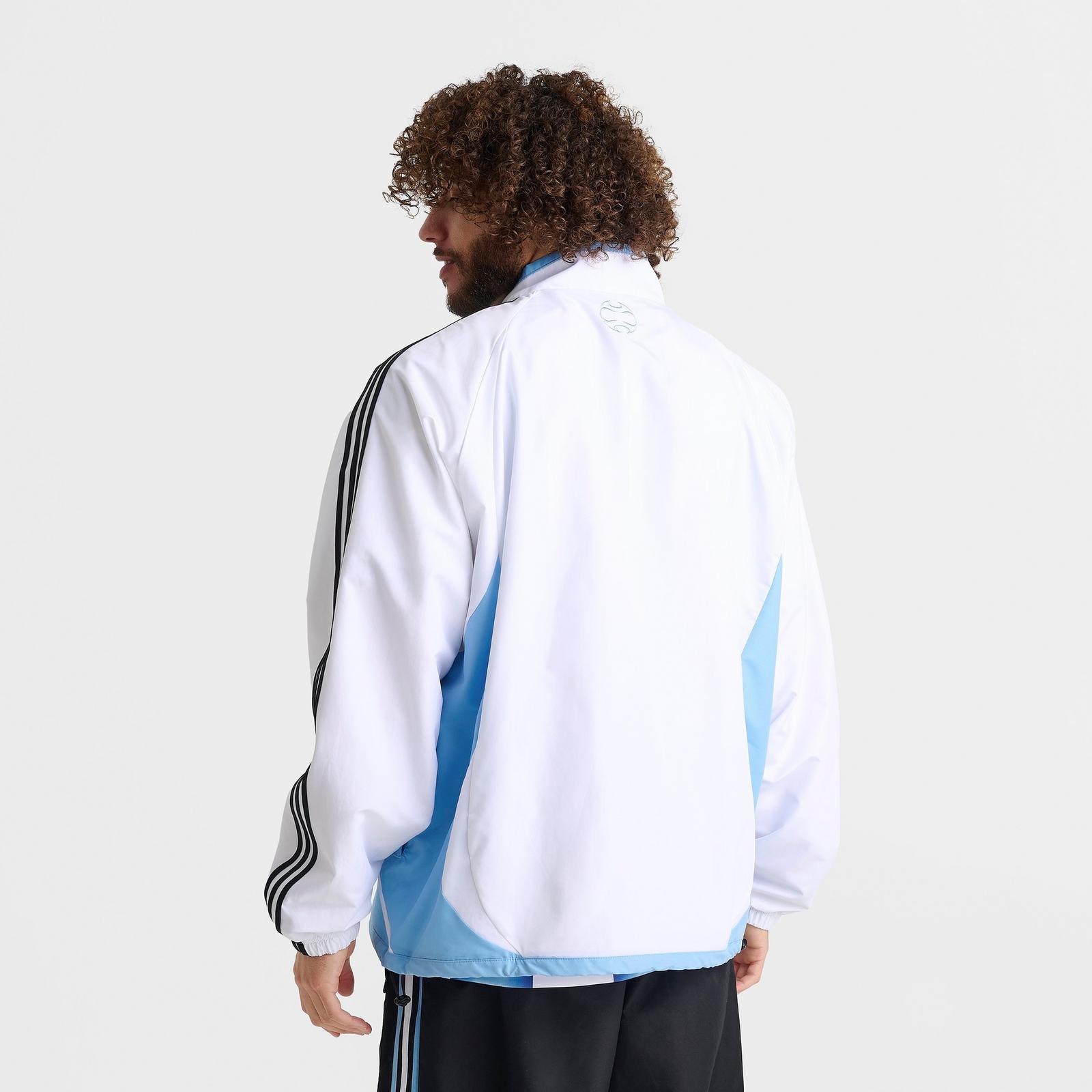 Men's adidas Argentina Home 2006 Soccer Track Top - White/Light Blue - view 4
