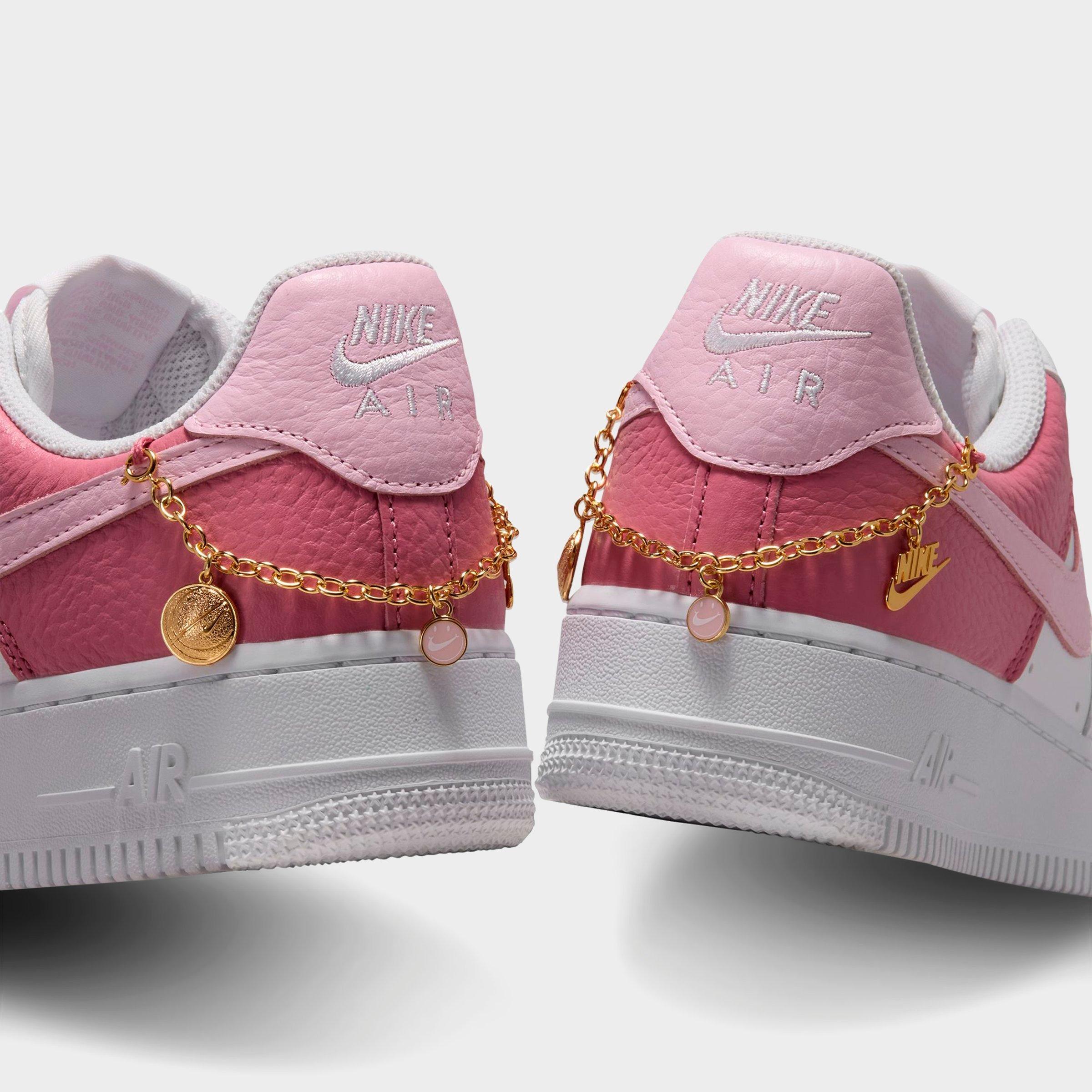 Women's Nithtke Air Force 1 Low SE Casual Shoes - White/Peony/Pink Foam - Detail shot
