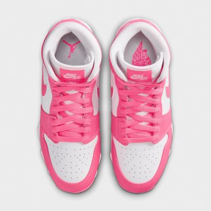 Big Kids' Air Jordan Retro 1 Mid Cleats - White/Digital Pink - view 5