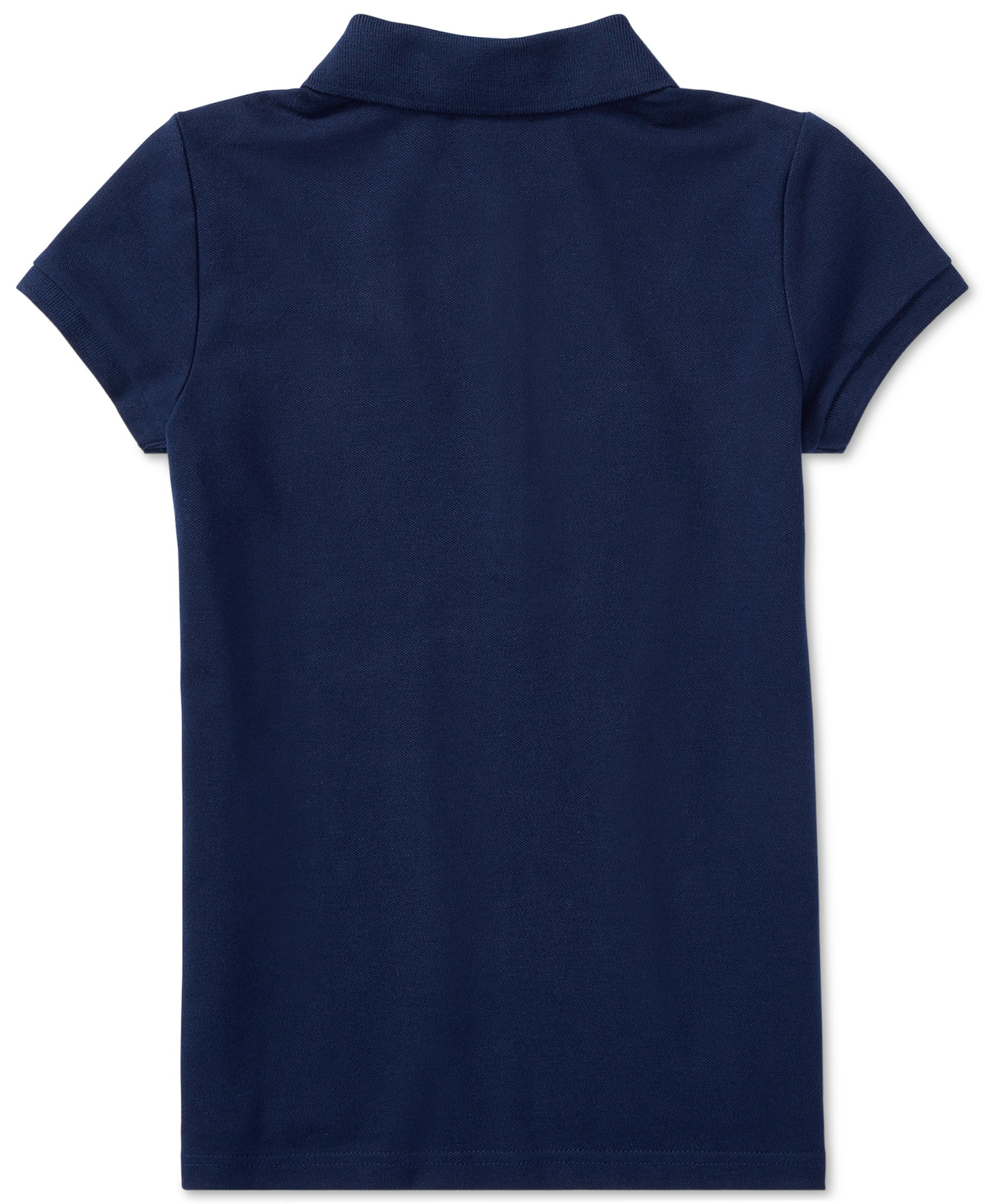 Polo Ralph Lauren Girls' 7-16 Stretch Cotton Mesh Polo Shirt - Navy
