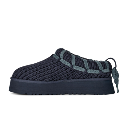 UGG® Women's Tazz Whipstitch Knit Slip-On Slippers - Dark Indigo