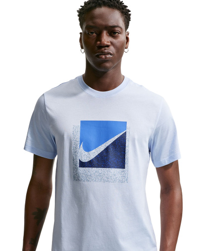 Nike Men's Swoosh Box Graphic T-Shirt - Hydrogen Blue