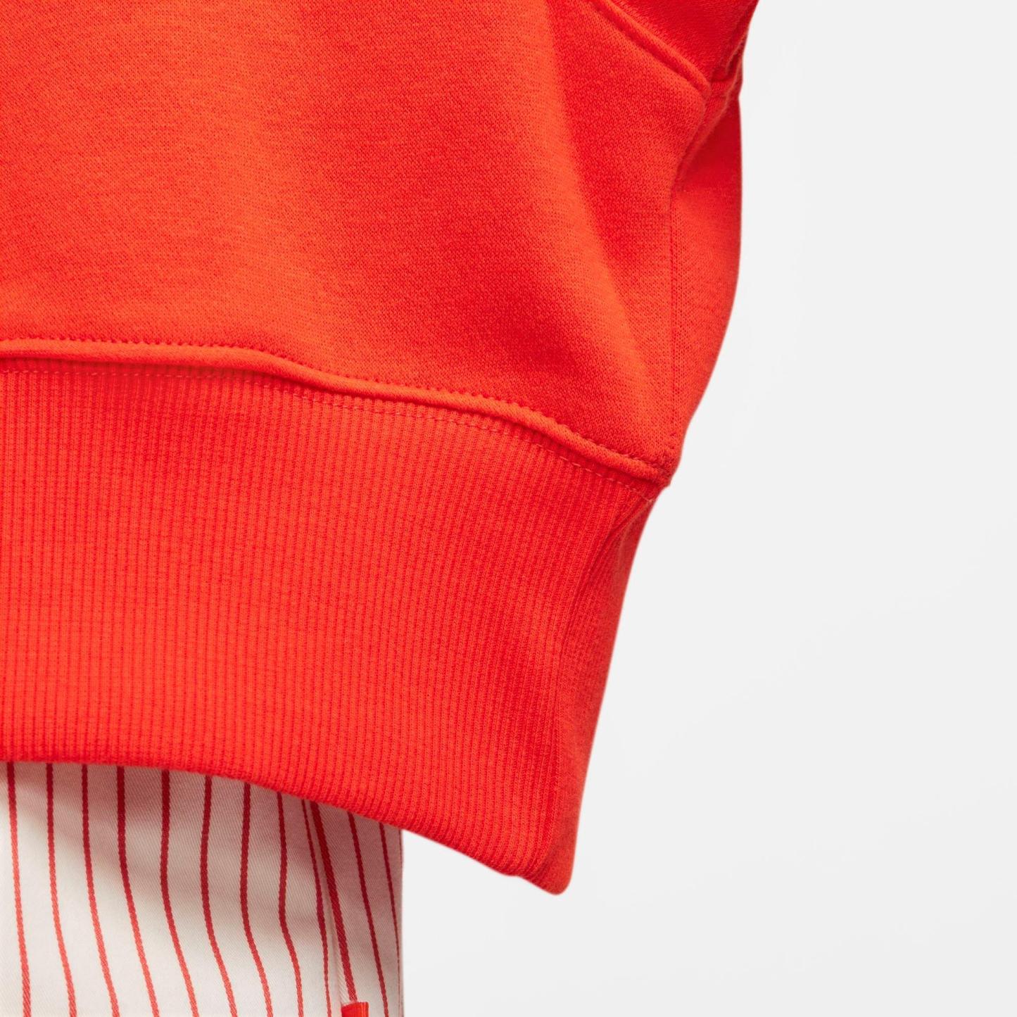 Women's Nithtke Sportswear Phoenix Fleece Oversized Crewneck Sweatshirt - Picante Red/Sail