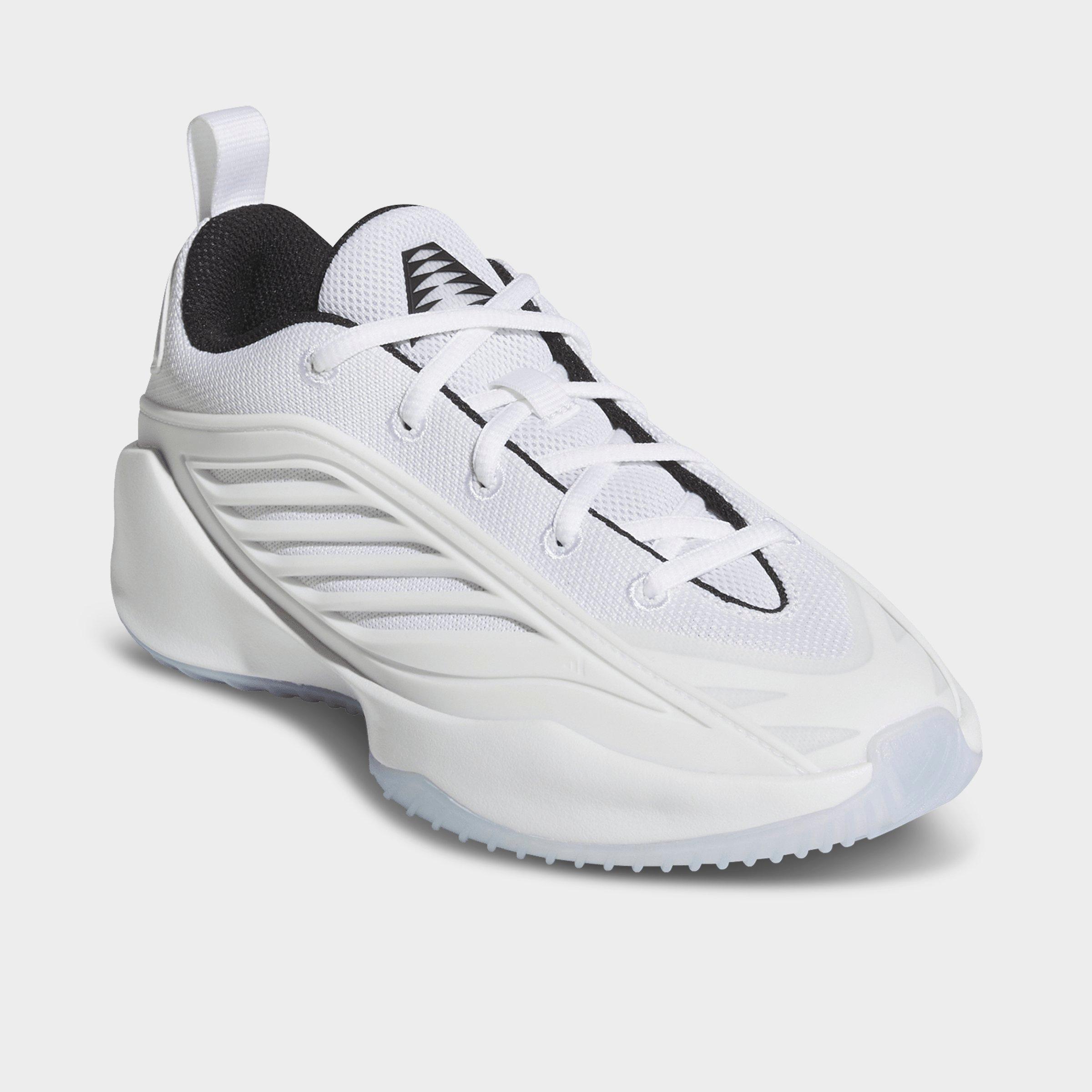 Big Kids' adidas Believe That 1 Basketball Shoes - Cloud White/Core Black/Cloud White - Both shoes facing left