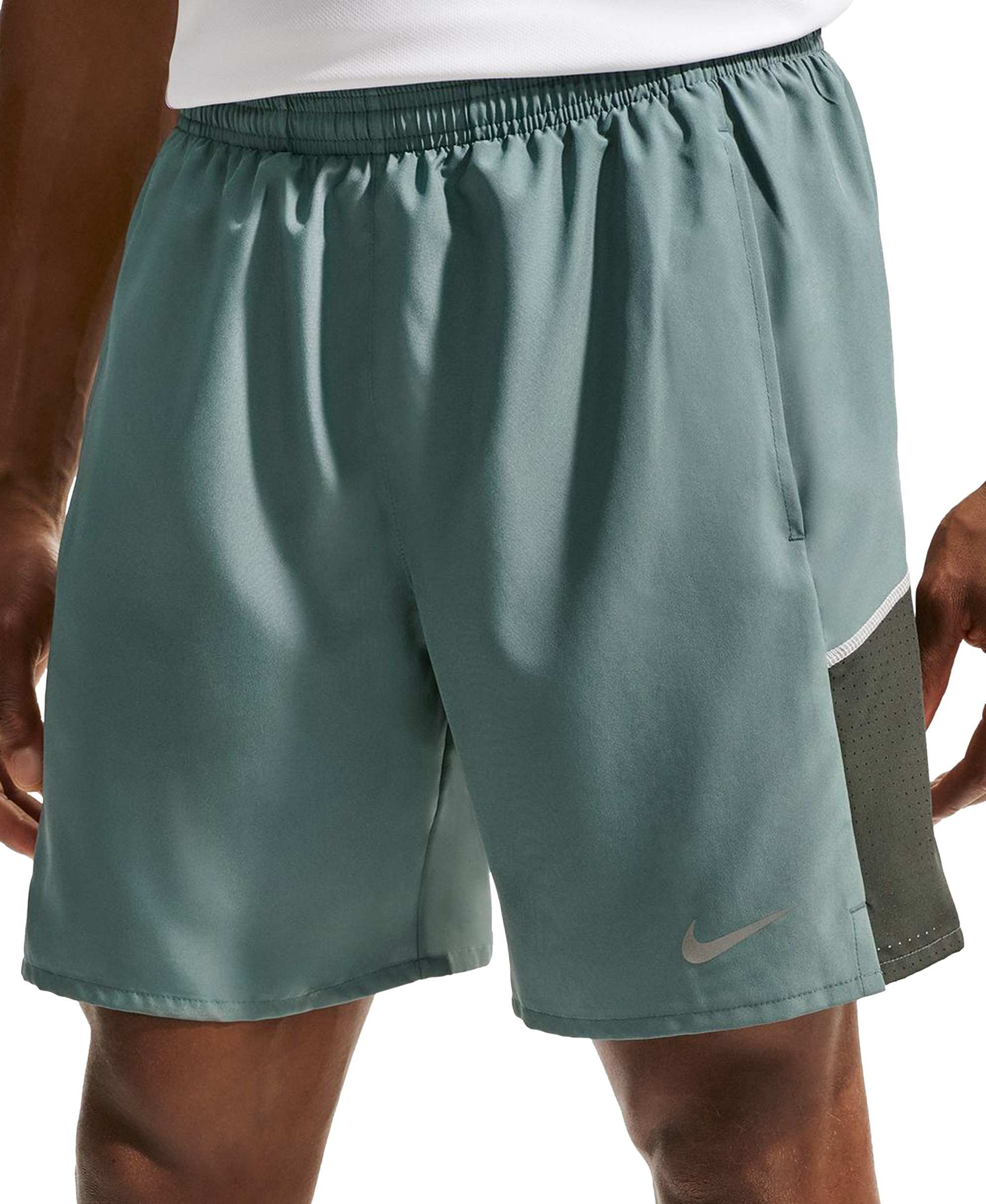 Nike Men's Miler Dri-FIT Running Shorts - Mineral/Reflective Silver