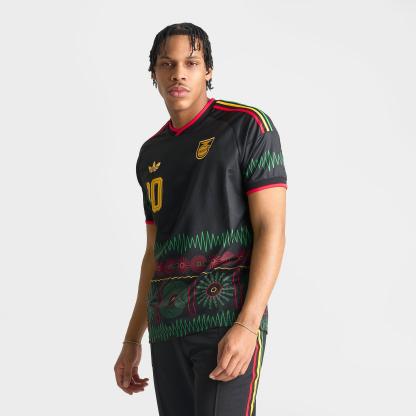 Men's adidas Originals x Bob Marley Jamaica 26 Away Replica Soccer Jersey - Black