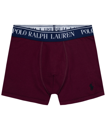 Polo Ralph Lauren Boys' 8-20 Cotton Stretch Boxer Briefs, 3-Pack - Gray/Green/Burgundy