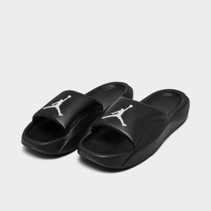 Men's Jordan Franchise Slide Sandals - Black/White - view 2
