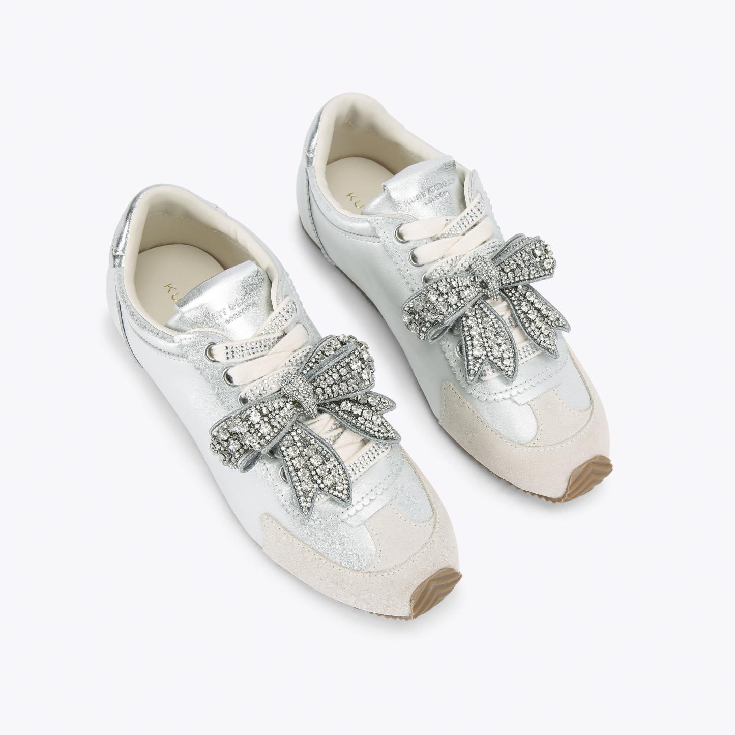 Kurt Geiger London Islington Bow Sneaker - White - view 3