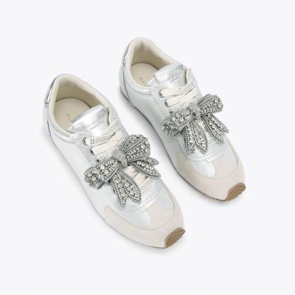 Kurt Geiger London Islington Bow Sneaker - White - view 3