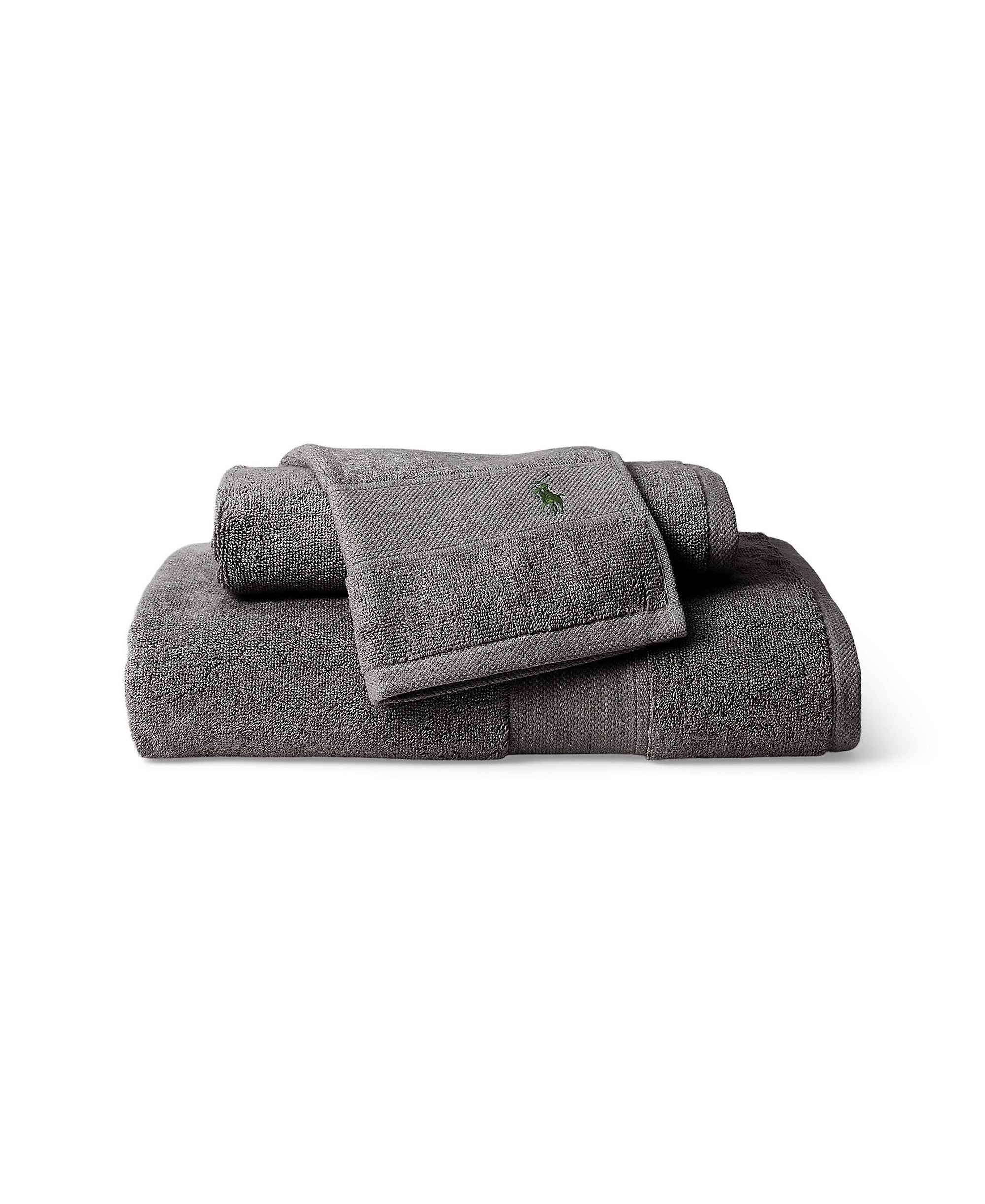 Polo Ralph Lauren Polo Player Cotton Bath Towel, 58" x 30" - Barclay Heather
