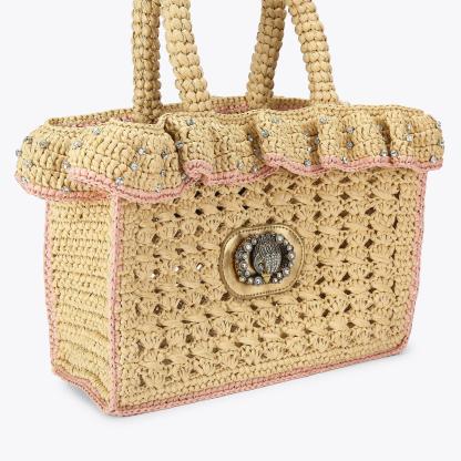 Kurt Geiger London Chelsea Ruffle Tote Bag - White - view 3