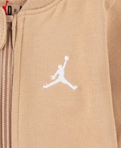 Jordan Baby Boy and Girl Jump Man Footed Coverall - Hemp