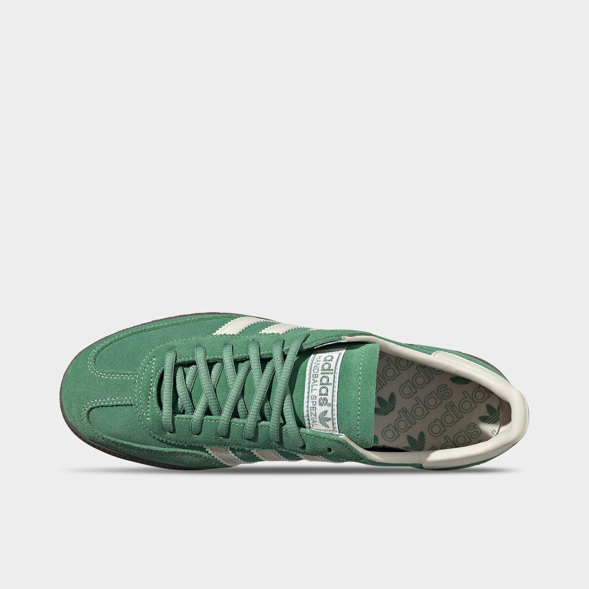 Men's adidas Originals Handball Spezial Casual Shoes - Part 3 - Preloved Green/Cream White/Crystal White - Top view