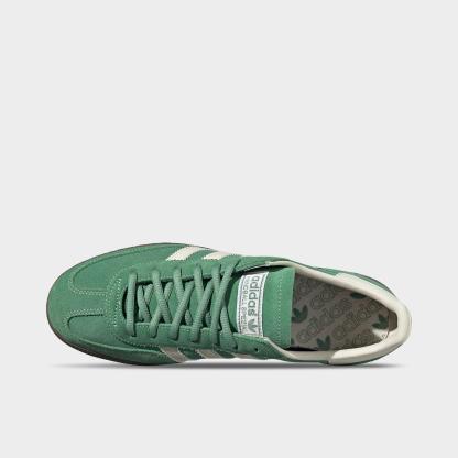 Men's adidas Originals Handball Spezial Casual Shoes - Part 3 - Preloved Green/Cream White/Crystal White - Top view