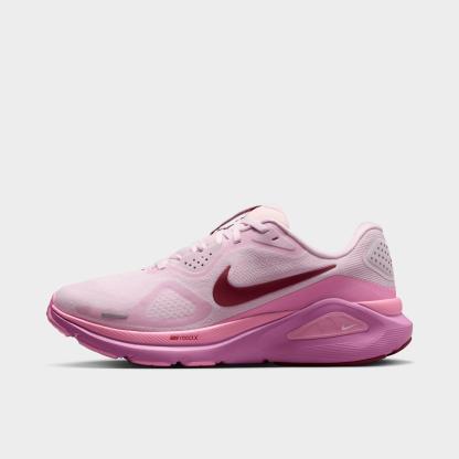 Women's Nithtke Structure 26 Running Shoes - Bleached Lilac/Pink Rise/Light Magenta/Pink Smoke - Left shoe facing left. Outside of the shoe.