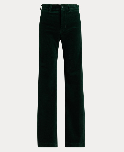 Polo Ralph Lauren Women's Beaton Corduroy Flared Pants - Green