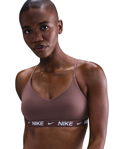 Nike Women's Indy Light-Support Padded Sports Bra - Tattoo/tattoo/white
