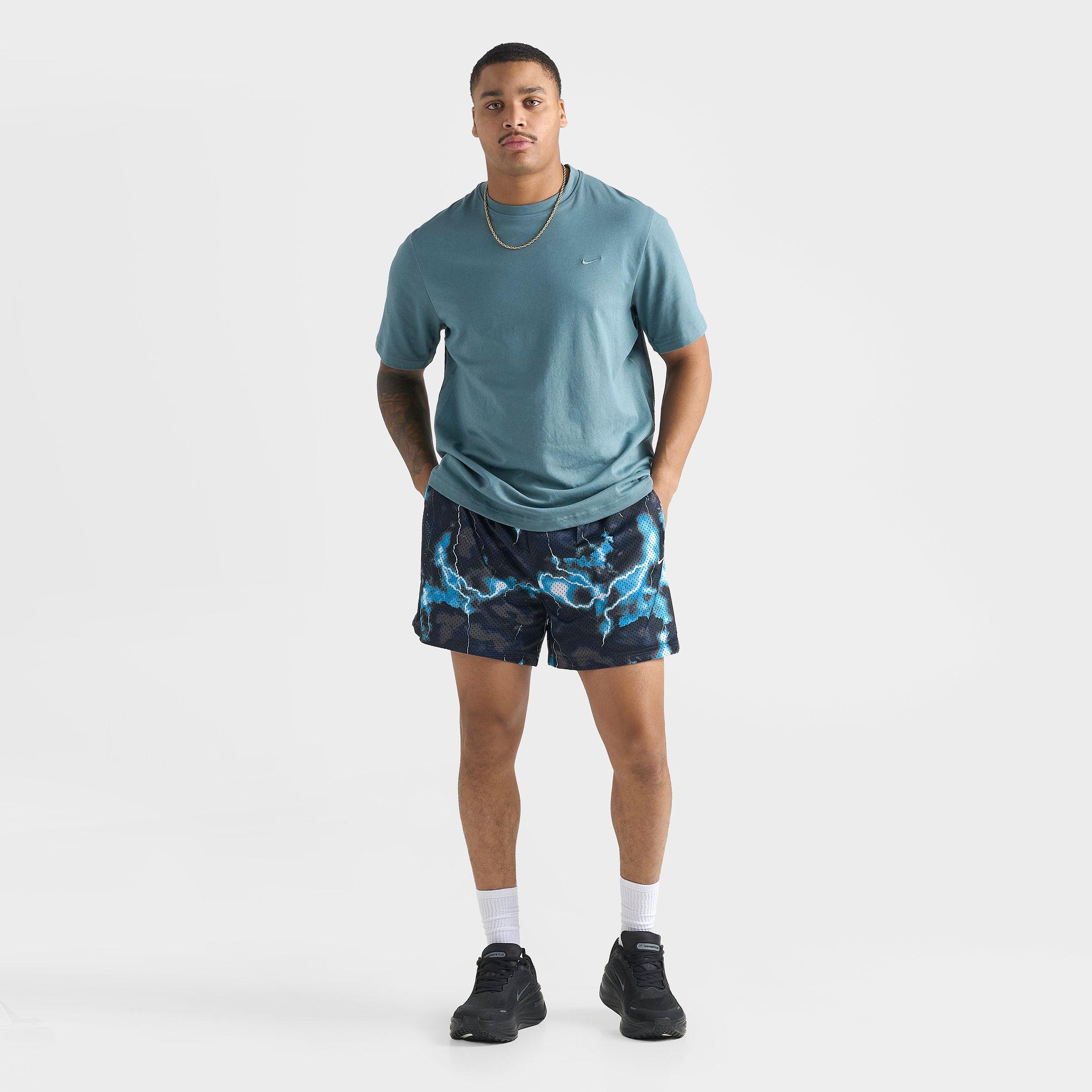 Men's Nithtke Standard Issue Dri-FIT 5" Lightning Mesh Basketball Shorts - Light Current Blue/Black/Pale Ivory