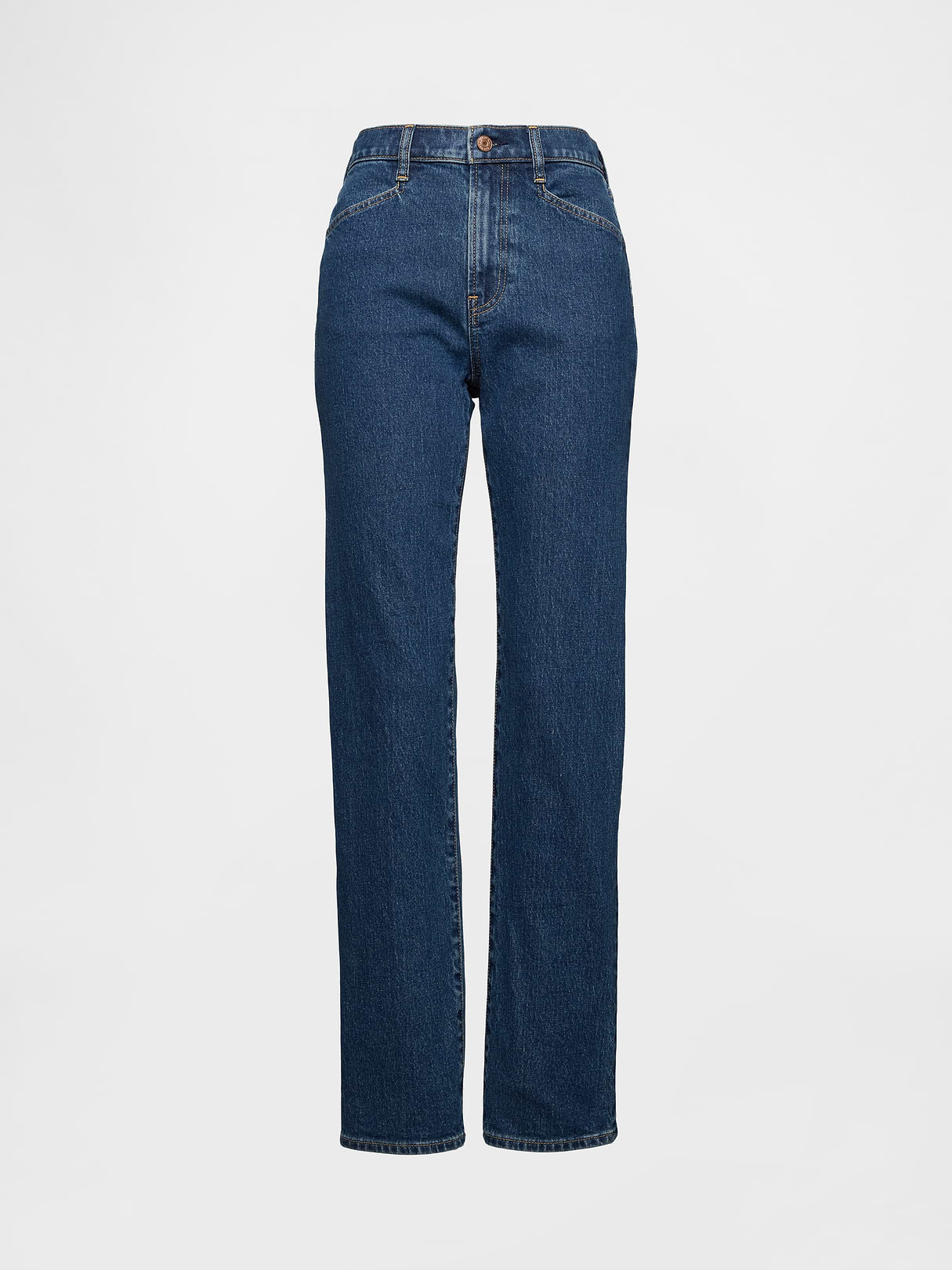 High Rise '90s Slim Straight Jeans - Dark indigo