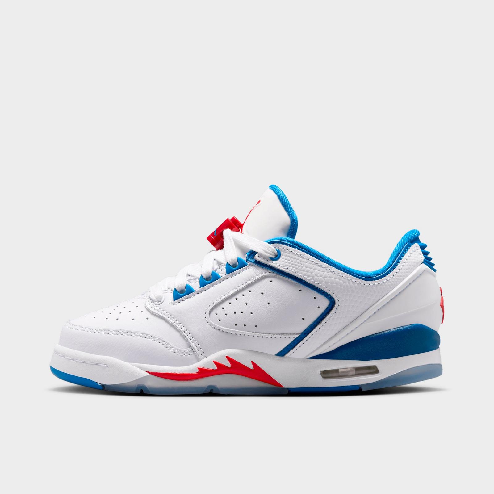 Big Kids' Jordan Sixty Plus Low Casual Shoes - White/True Blue/Varsity Red - view 1