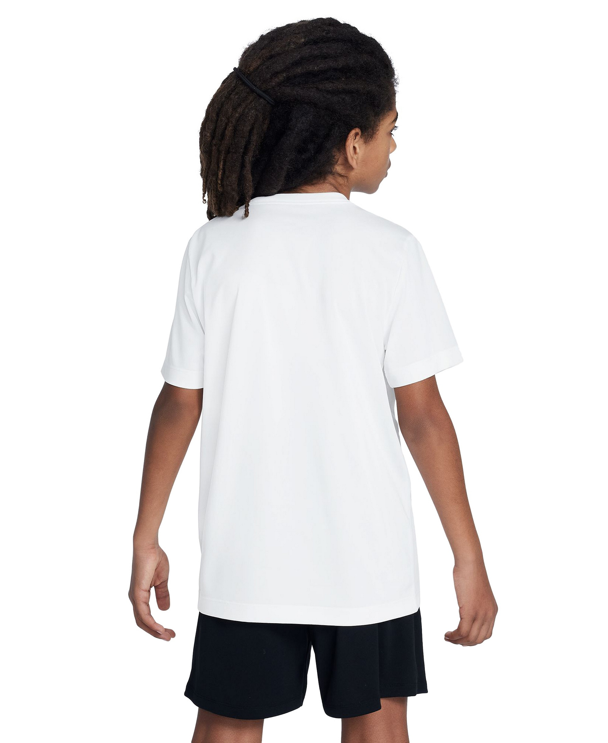 Nike Boys' and Girls' 6-20 Legend Dri-FIT Logo Graphic T-Shirt - White