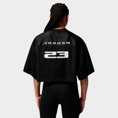 Women's Jordan Brooklyn Short-Sleeve Jersey Top - Black