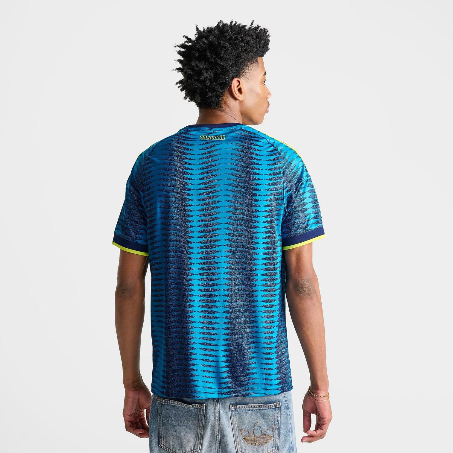 Men's adidas Colombia 2026 Away Replica Soccer Jersey - Team Navy Blue/Mystery Petrol - view 4