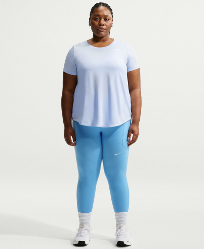 Nike Women's Dri-FIT T-Shirt - Hydrogen Blue/white