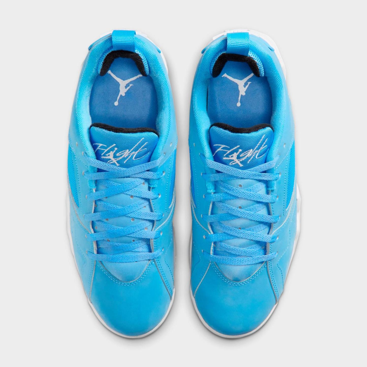 Men's Air Jordan MVP 92 Casual Shoes - University Blue/Black/White - Left shoe facing left. Outside of the shoe. - view 5