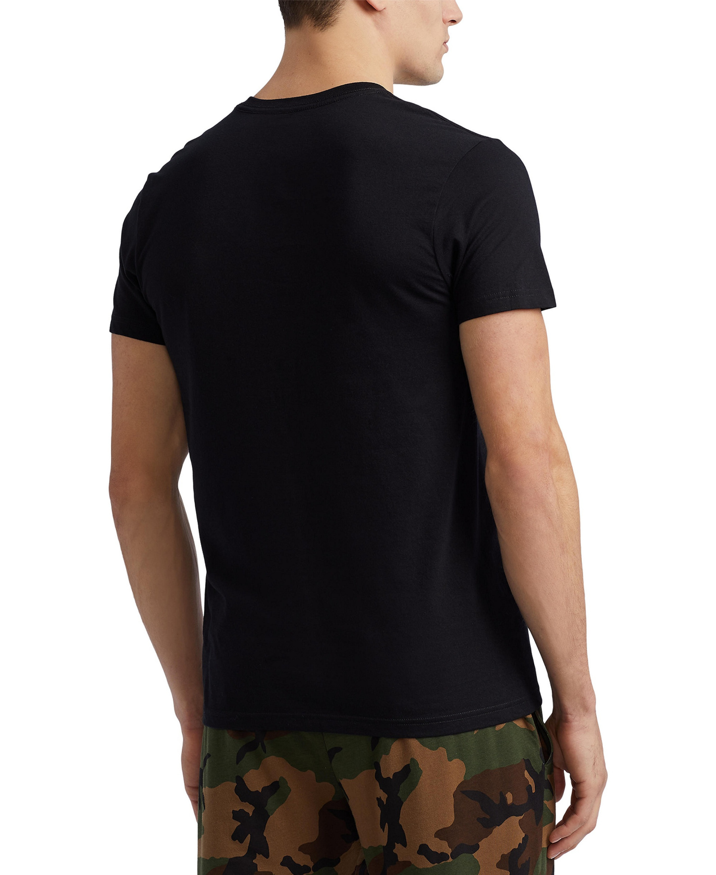 Polo Ralph Lauren Men's 5+1 Free Bonus Pack Classic-Fit Cotton Jersey Crewneck Undershirts - POLO BLACK