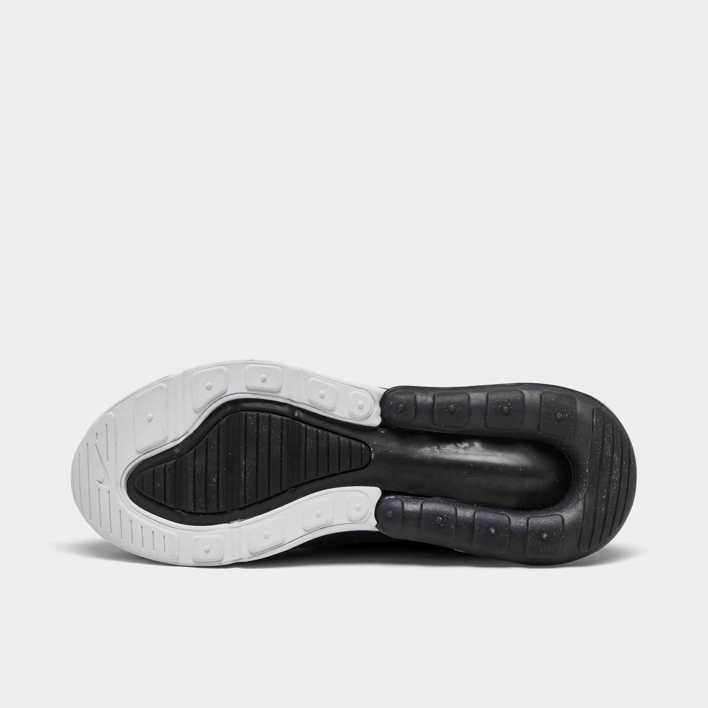 Women's Nithtke Air Max 270 Casual Shoes - Part 2 - Black/Anthracite/White - Bottom view
